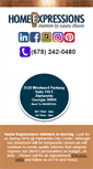 Mobile Screenshot of homeexpressionsinteriors.com