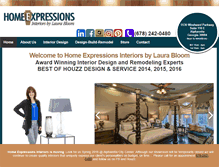Tablet Screenshot of homeexpressionsinteriors.com
